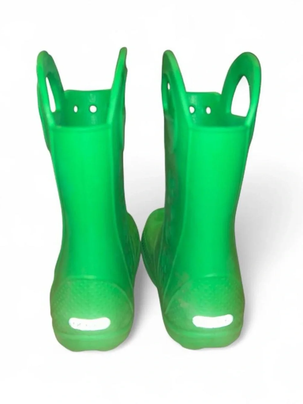 CROCS Kids Green Pull-On Waterproof Rain Boots size 3